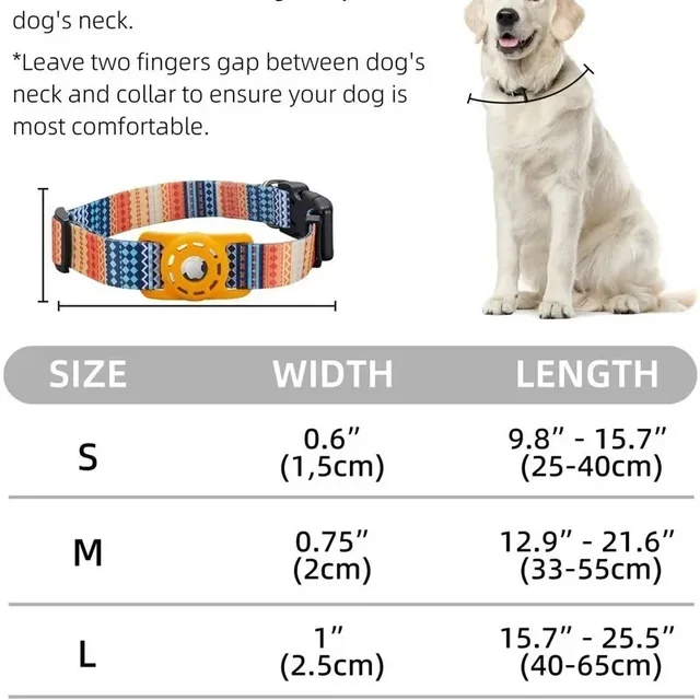 Pet Cat Dog Digital Printing Collar for Apple Airtag Protective Cover Small and Medium-Sized Dogs Articles Accessories 6