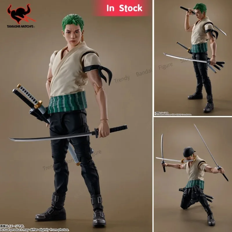 In Stock Original Bandai One Piece S.H.Figuarts Roronoa Zoro Monkey D.  Luffy A Netflix PVC Live Action Figure Toy SHF Doll Model - AliExpress