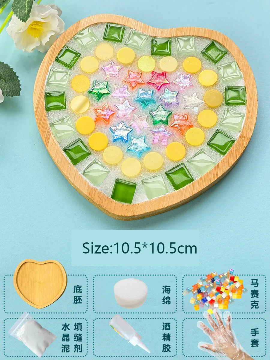 Handmade Bamboo Mosaic Coasters DIY Craft Kit