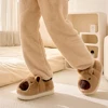 Plush Capybara Slippers Comfortable Slip-on House Shoes Non-Slip Fluffy Couple Slippers Furry Animal Slippers for Indoor Bedroom 1