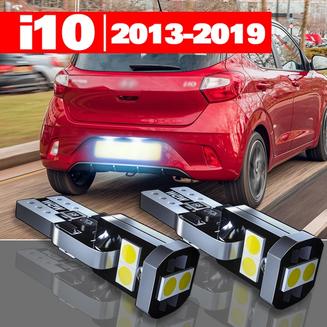 spiralformet pubertet montage For Hyundai i10 2013-2019 Accessories 2pcs LED License Plate Light 2014  2015 2016 2017 2018 - AliExpress