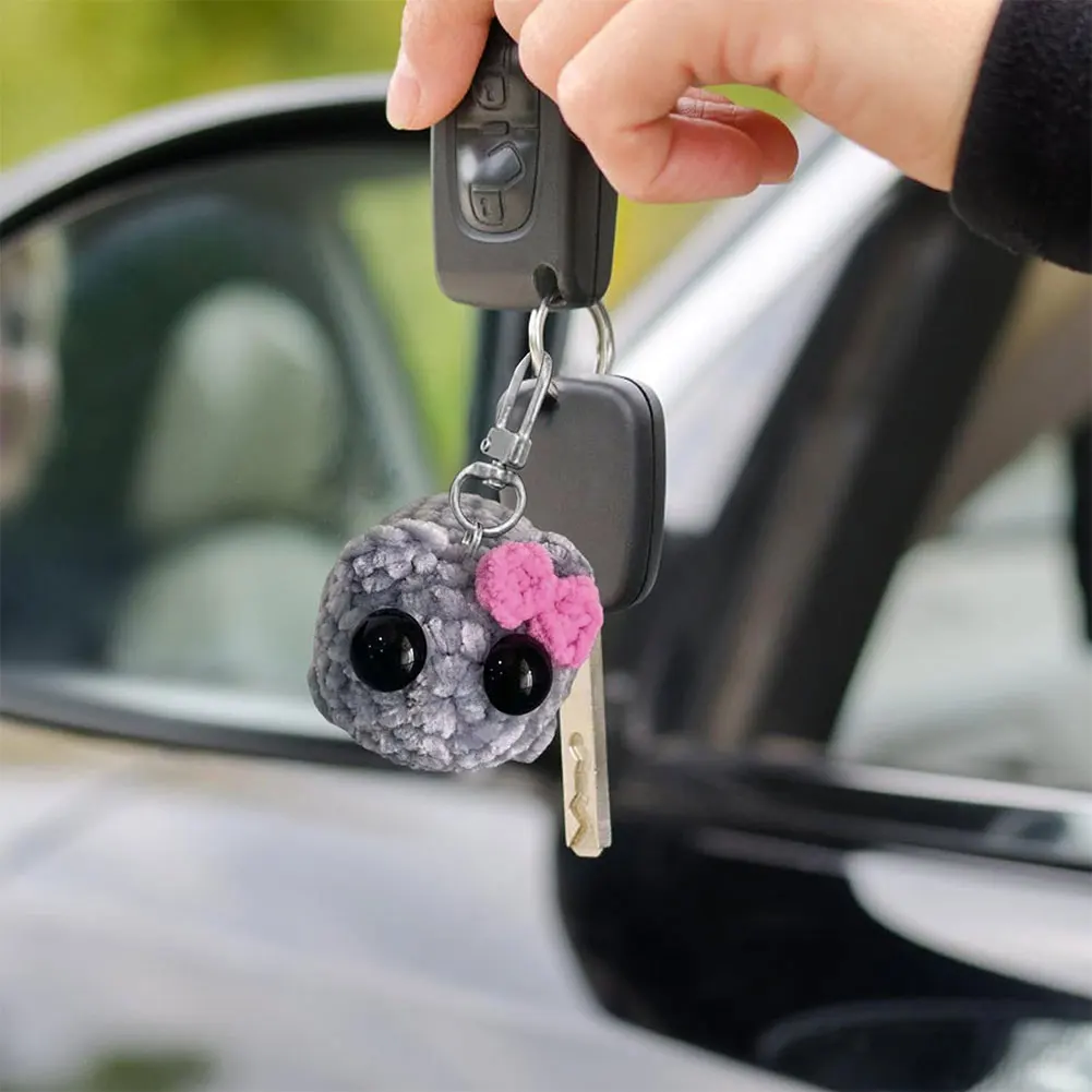 Plush Toy Phone Keychain Sad Hamster Meme Sound Music Plush Toy Crochet Plush Sad Hamster Meme Key Rings Kawaii Keychain Gift