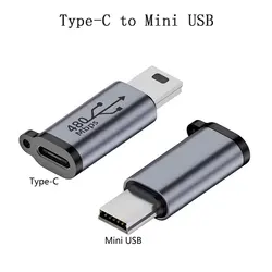 Compact Micro USB to Mini USB Adapter - Female to Male Charging & Data Connector (TYPEC - TO - MINI)