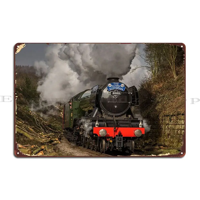

The Flying Scotsman Metal Sign Painting Wall Decor Wall Decor Designs Cinema Tin Sign Poster