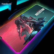 

Glow RGB Valorant Game Mouse Pad Gaming Mousepad LED Mause Pad Gamer Accessories Mouse Carpet PC Desk Mat With Backlit Table Mat