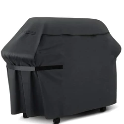 Durable Waterproof Outdoor BBQ Grill Cover - Heavy - Duty Dust - Proof Protection (Black)