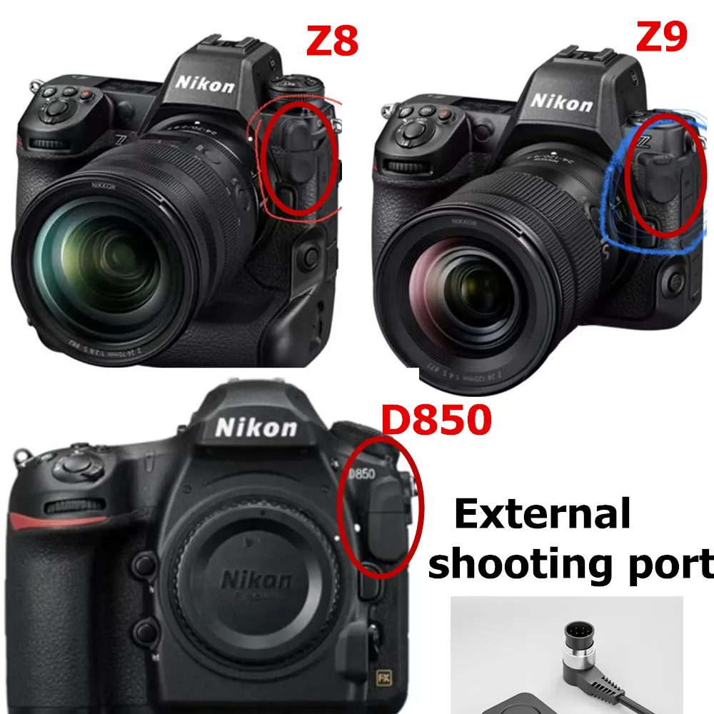 NIKON D810 リモートコード付き シャッターリリースケーブル付きリモコン,Nikon d810 d850 d500