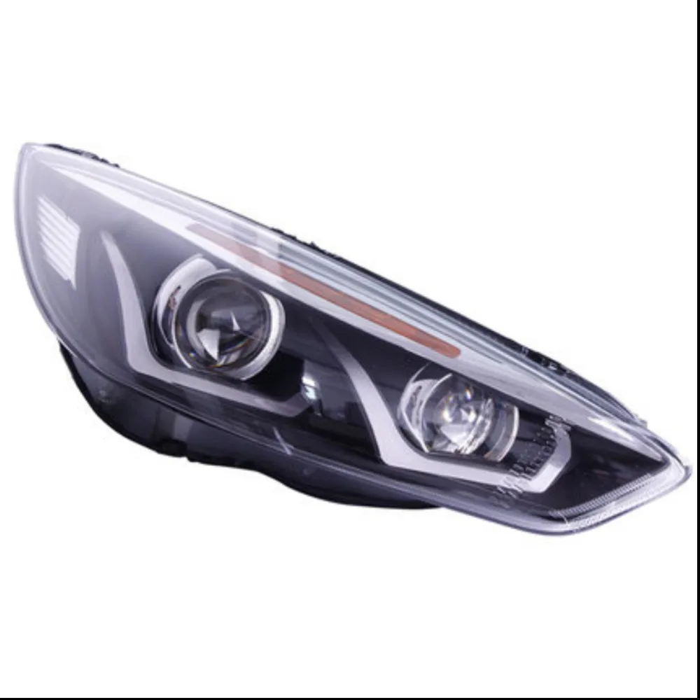 

Pair of Car xenon Led Headlight assembly For Ford Focus 2015-18 DRL daytime running light turn signal headlamp