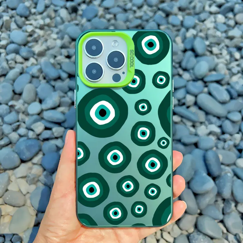 Gorgeous Eyes Blue Evil Eye Print Shockproof Laser Phone Case