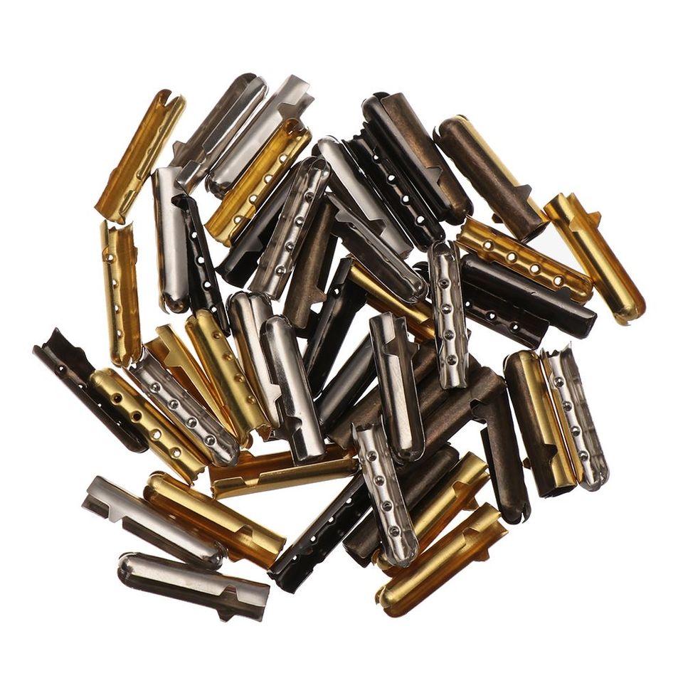 50Pcs Replacement Shoe Lace Head Professional Shoelaces Repair Ends Shoestrings Bullet Aglets Tip Shoes Accessories for Unisex