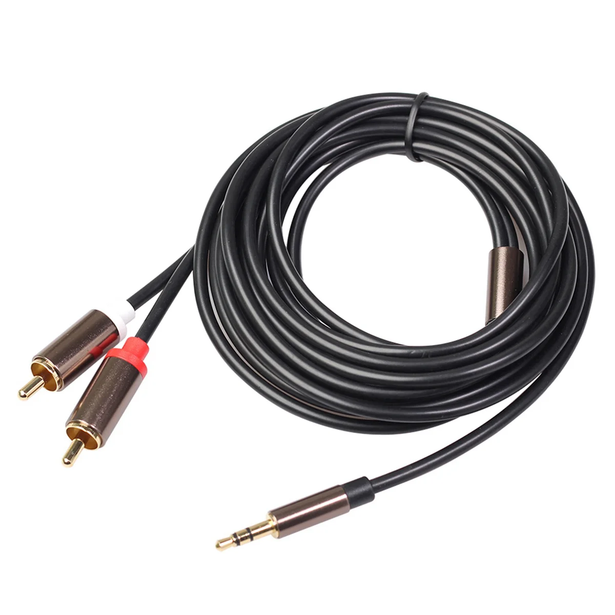 Audio Cable Rca Cable Hifi Stereo 3.5Mm To 2Rca Audio Cable Aux Rca Jack 3.5 Y Splitter for Amplifiers Audio Car Aux Mobile Phone