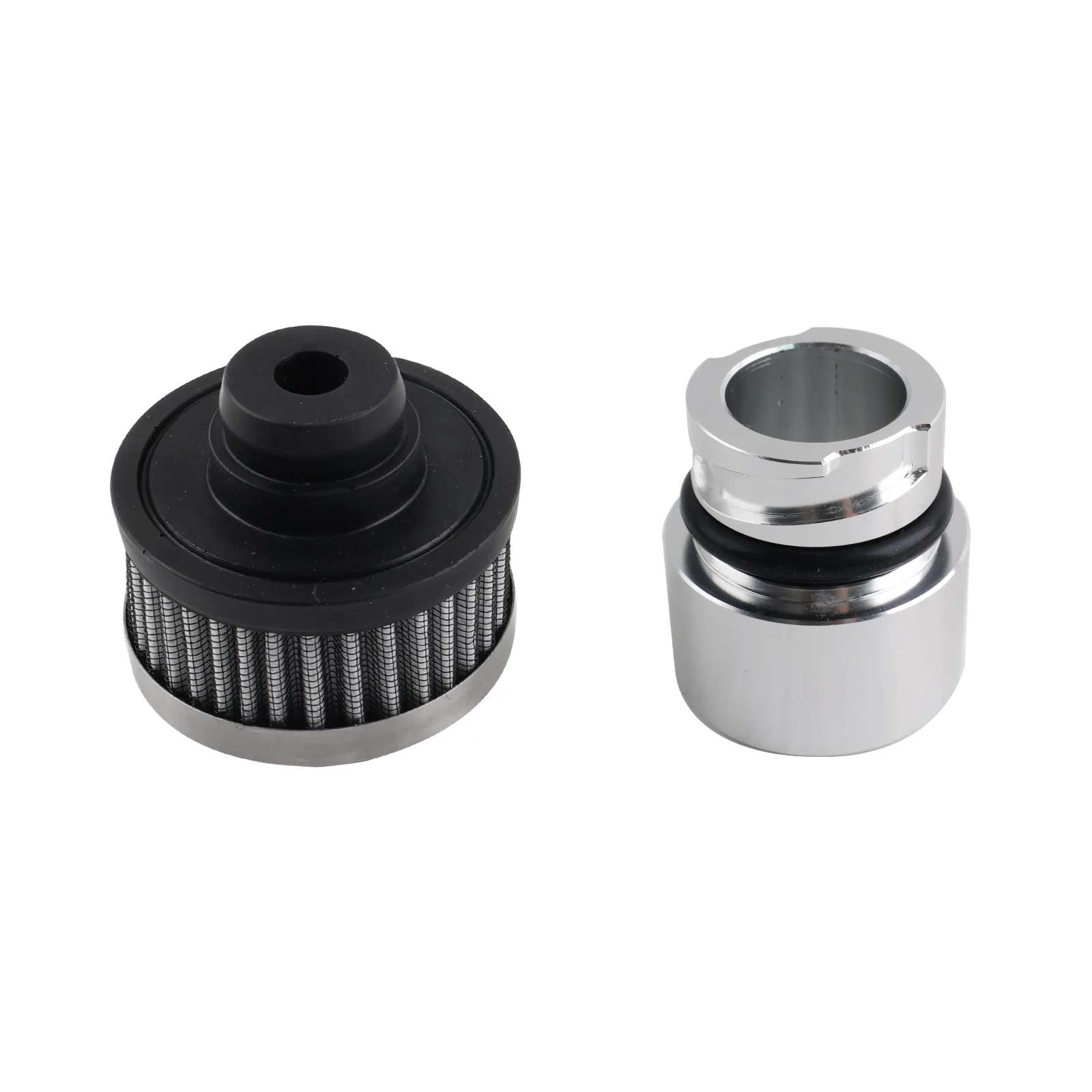 performance for 2005- Mustang 4.6/5.0 V6 Billet Aluminum Valve Cover Oil Cap Chrome Breather