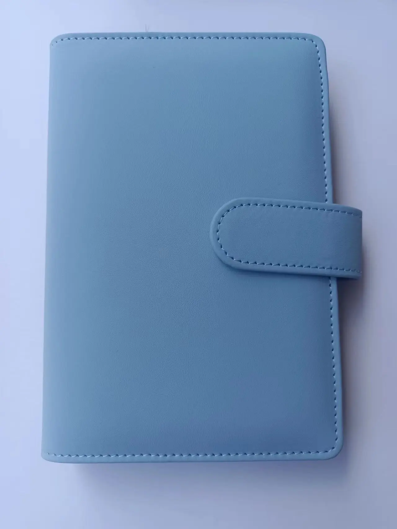 A5 a6 a7 macaronカラー6リングバインダーpuクリップオンノートブック