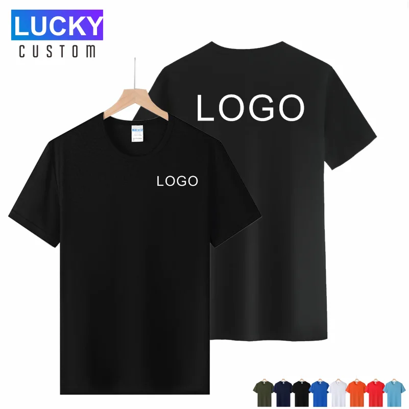 

Customized Logo Quick Drying T-shirt Printing Exclusive 3D Photo Text DIY Advertising Short Sleeved Men's And Women's Top