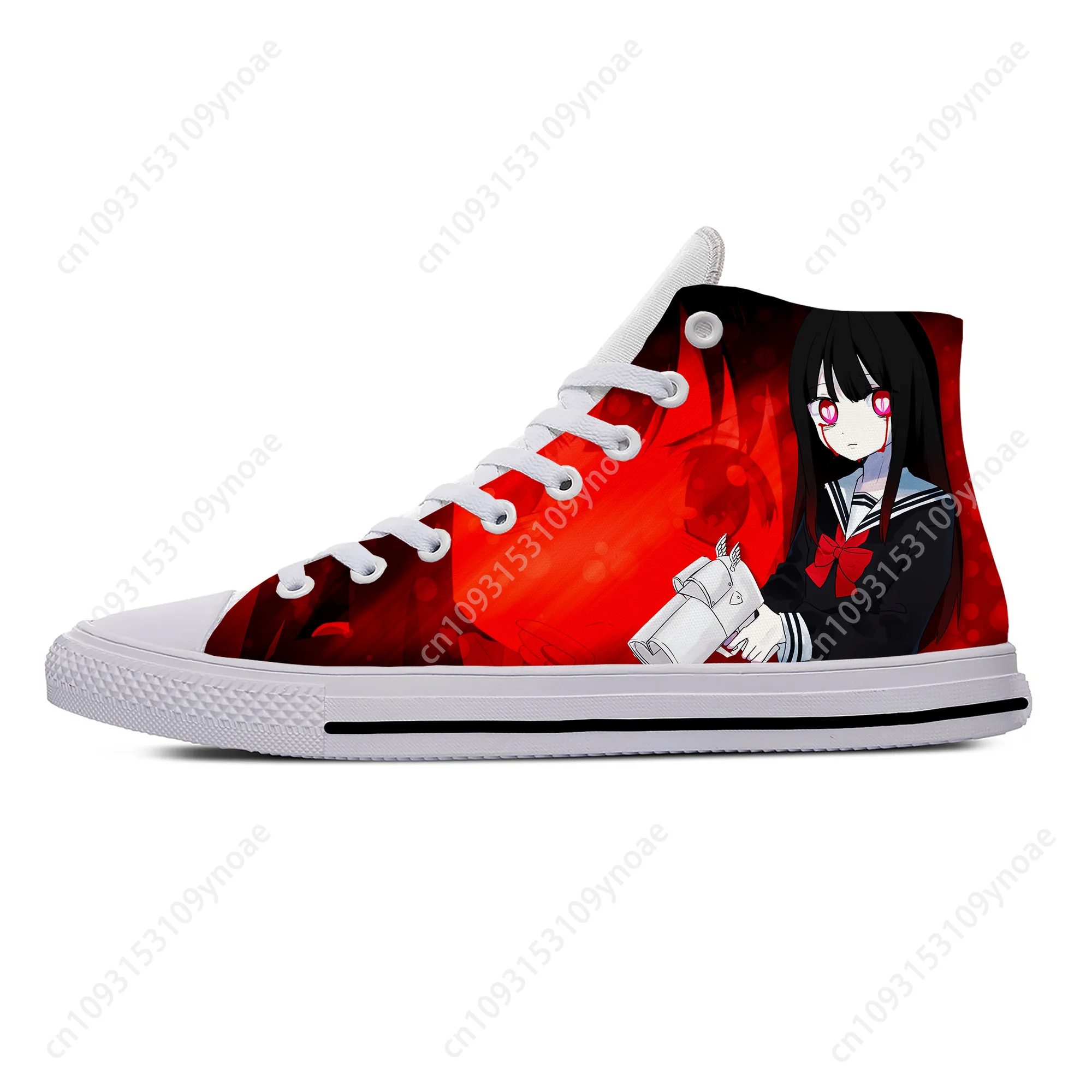 Anime Magical Girl Mahou Shoujo Site Asagiri Aya Casual Cloth Shoes High Top Lightweight Breathable 3D Print Men Women Sneakers 3
