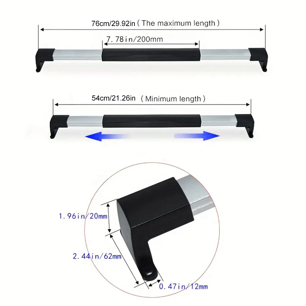 RV Screen Door Handle Adjustable RV Screen Door Cross Bar RV Door Handle Grab Bar RV Accessories