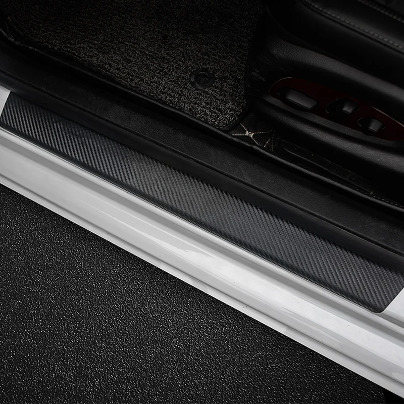 Enhanced Car Door Sill and Trunk Protection Sticker with Devil's Eye Design