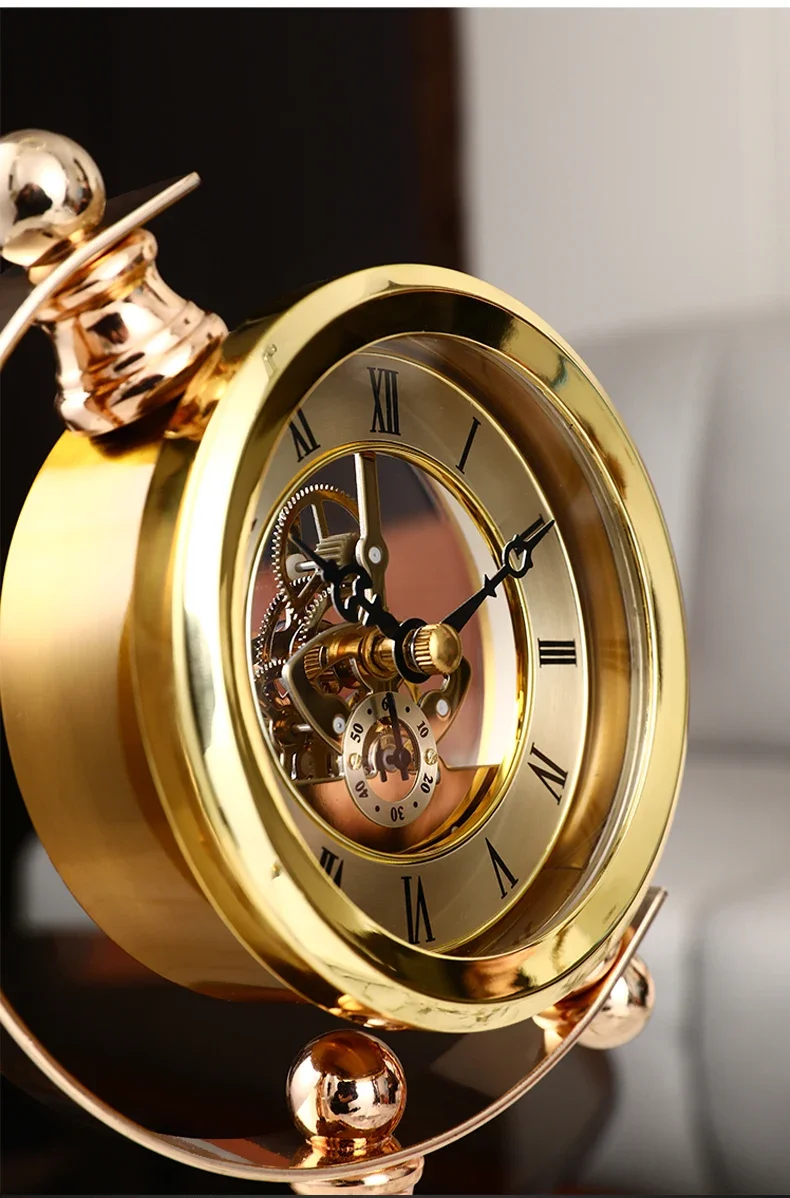 Orologio Da Tavolo A Forma Di Bicicletta - Decorazione Vintage Per Casa E Ufficio - Foto 2