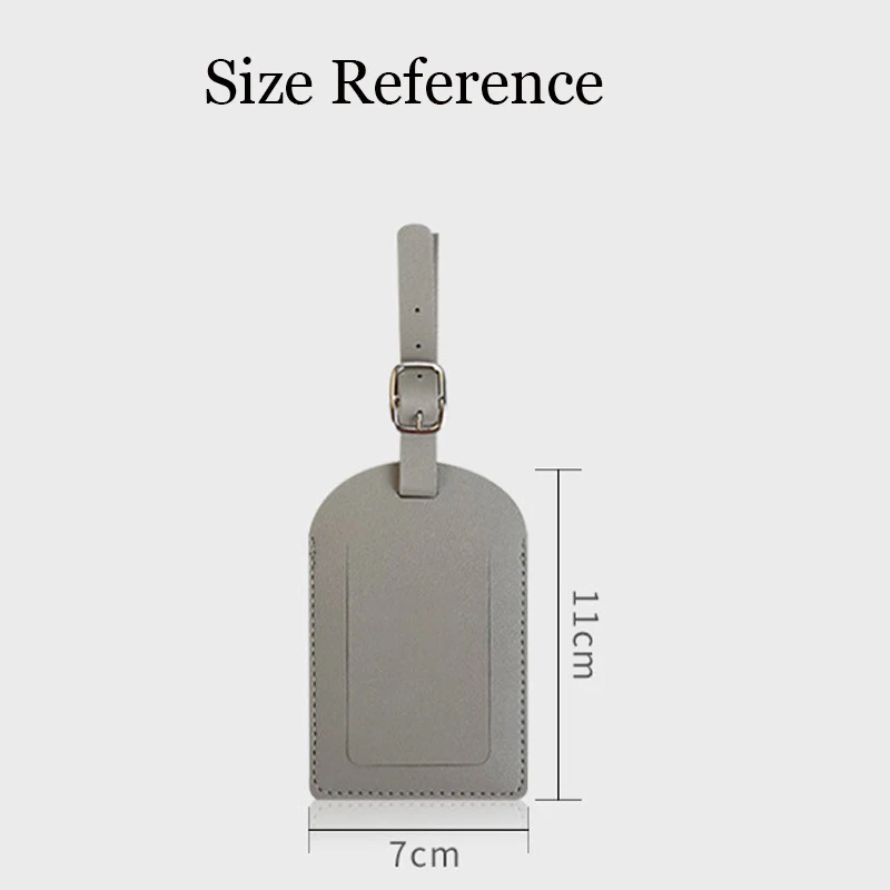 PU Luggage Tag Light Soft Travel Accessories Travel Color Airplane Luggage Tag Boarding Pass Suitcase Pu Leather luggage tag