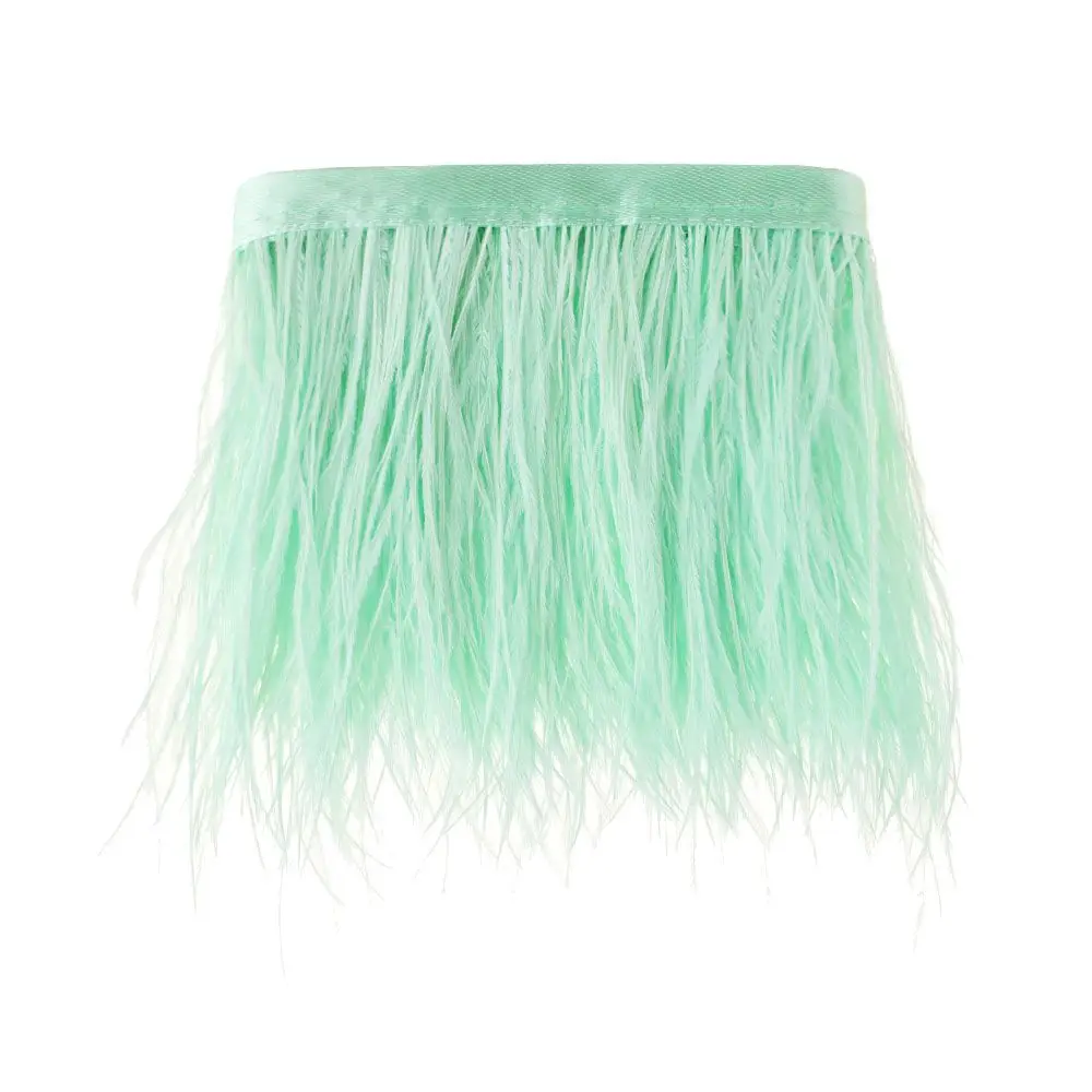 Ostrich Feather Trim Ribbon for Wedding DIY Crafts