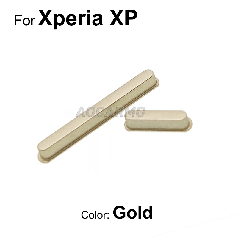 Aocarmo For Sony Xperia X F5121 F5122 XP Performance F8131 F8132 Volume Buttons Camera Shutter Key And Mat Pad Replacement Part