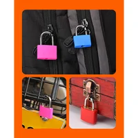 Маленький мини-высококачественный прочный стальной замок, дорожный чемодан, дневник, замок для багажа, школьный рюкзак, противоугонный замок, 2 ключа — изображение 2