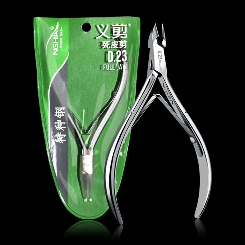 Dead Skin Remover Cuticle Scissors Extra Fine Curved Manicure Nippers Cuticle Clipper Toenail Nippers for thick Toenails