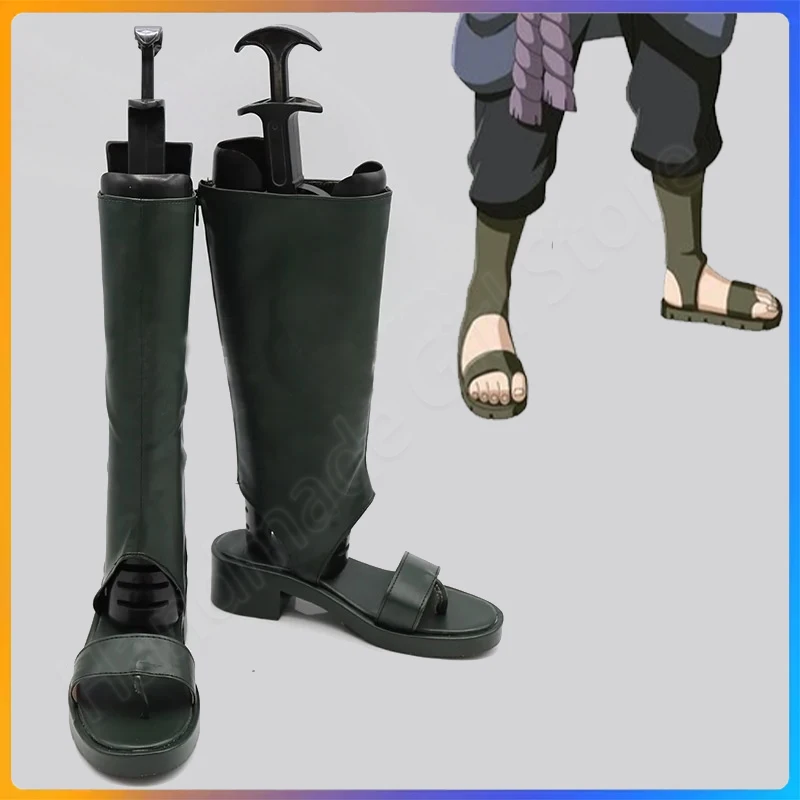 

2024 Anime Cosplay Uchiha Sasuke High-quality Purely Handmade and Tailor-made Cosplay Shoes Boots Comic Con Halloween Cosplay