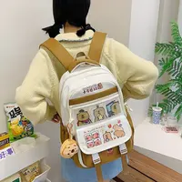 Capibara Backpack 2025 New Model Cute School Bag Fashion Cartoon Print Campus Backpack Teenager's Back to School Backpack 2