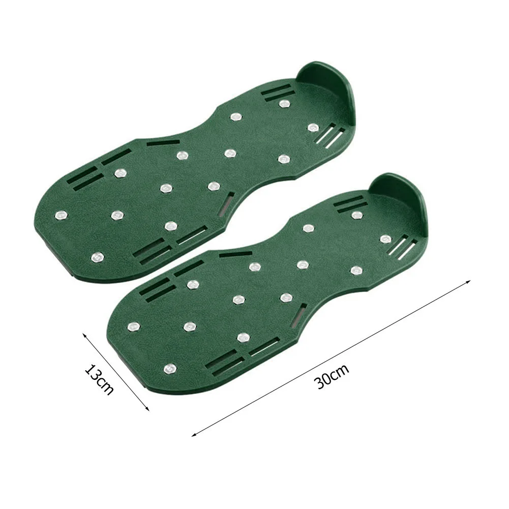 1 Pair Garden Nail Shoes Grass Spiked Loose Gardening Soil Lawn Aerator Spikes Shoes Self-Leveling Epoxy Yard Grass Cultivator 6