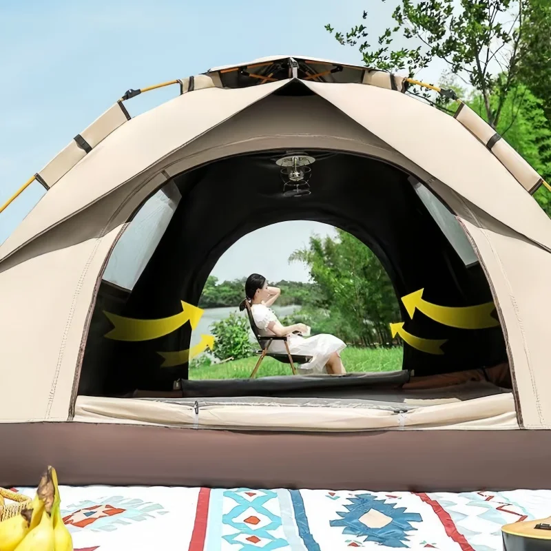 Camping Tent Outdoor Folding Portable Waterproof Automatic Setup For Beach Picnic Barbecue