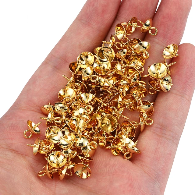 Wholesale DICOSMETIC 320Pcs 8 Sizes Golden Color Stainless Steel Bead Eye  Pins Ball Head Point Eye Pins Findings Open Eye Pin for Earring Bracelet  Pendant Jewelry Making，Hole：2mm 