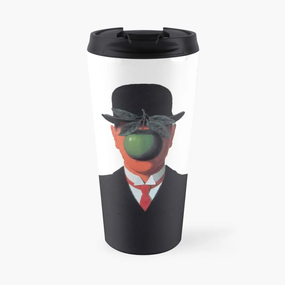 

Rene Magritte Son of Man - Sticker Travel Coffee Mug Black Coffee Cup Coffee Cup To Go Mate Cup