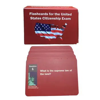 Flash Cards For The US Citizenship Exam Practical Unique Study Guide Uscis Questions And Answers Citizenship Test Preparation 1