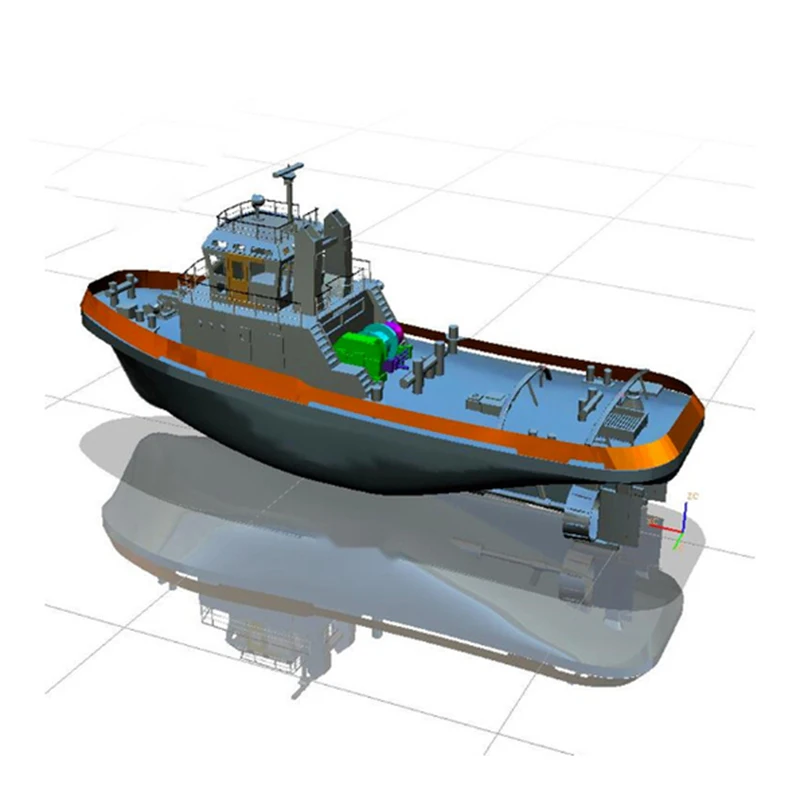 SMIT Tugboat Remote Control Simulation Civil Model Making DIY Wooden Kit Non-finished Products 4
