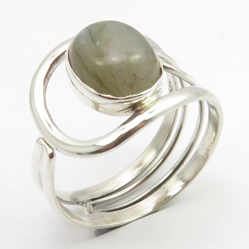 

Semi-precious Stone Ring Face Width 16mm