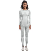 Women Skiwear Set Yoga Set Skiing Underwear Fitness Workout Thermal Gym Ski Snowboarding Running Yoga Exercise Suit Long Johns - Image 2