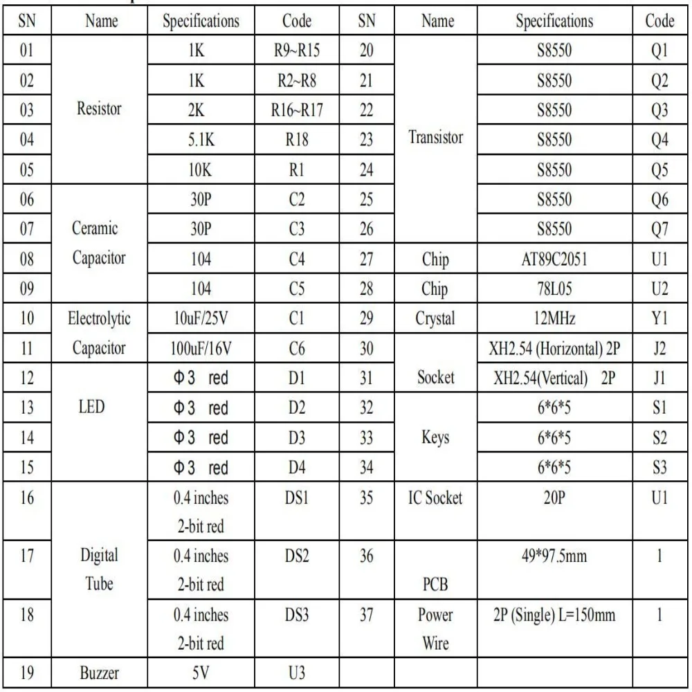 구리 디지털 LED 전자 시계 DIY 키트, 녹색 플라스틱 다기능 6 자리 전자 시계, 블랙 10-20mA