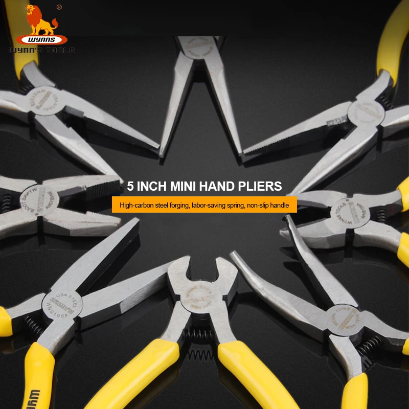 Wholesale 5 inch Carbon Steel Chain Nose Pliers for Jewelry Making