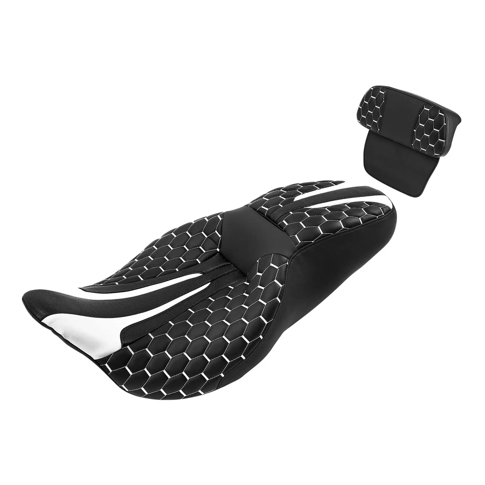 

Motorcycle Driver Passenger Seat Backrest For Harley Touring Road King Street Glide 2014-2022