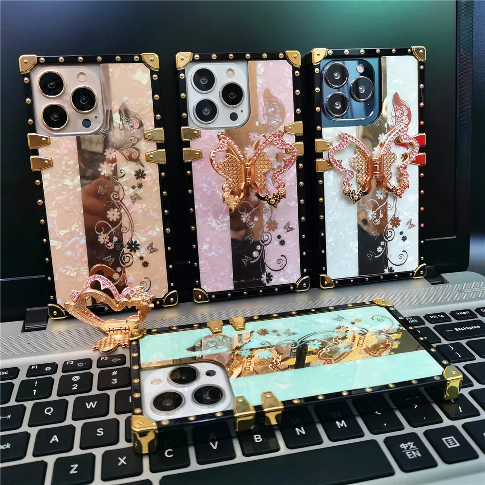Cover per telefono a specchio con farfalla per huawei e honor_voghion.com