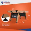 72 Inch Air Hockey Table with LED Scorer and Table Tennis Top