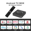 Original Q1 Android13 TV Box Netflix 4K HD AllwinnerH313 Google Assistant Netflix Youtube Streaming Media chromecast Dual 5GWifi
