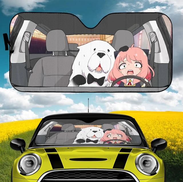 Spy X Familie Loid Yor und Anya Anime Auto Sonnenschirm Sonnencreme UV  Schutz Auto Innen Zubehör Sonnenschirm - AliExpress