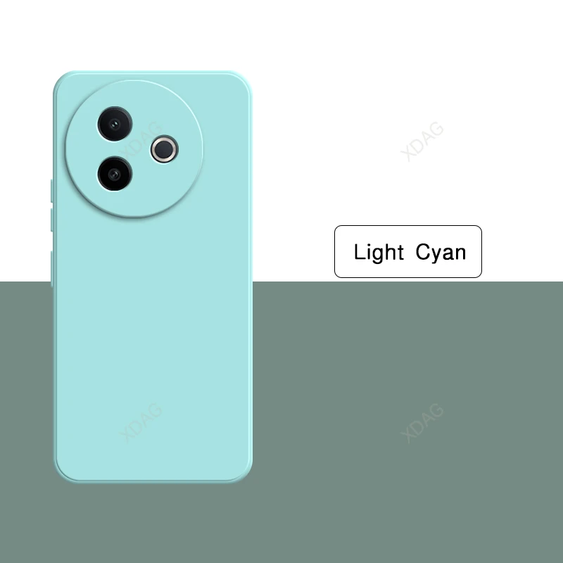 Soft Internal Flocking Liquid Silicone Phone Case with Camera Protection