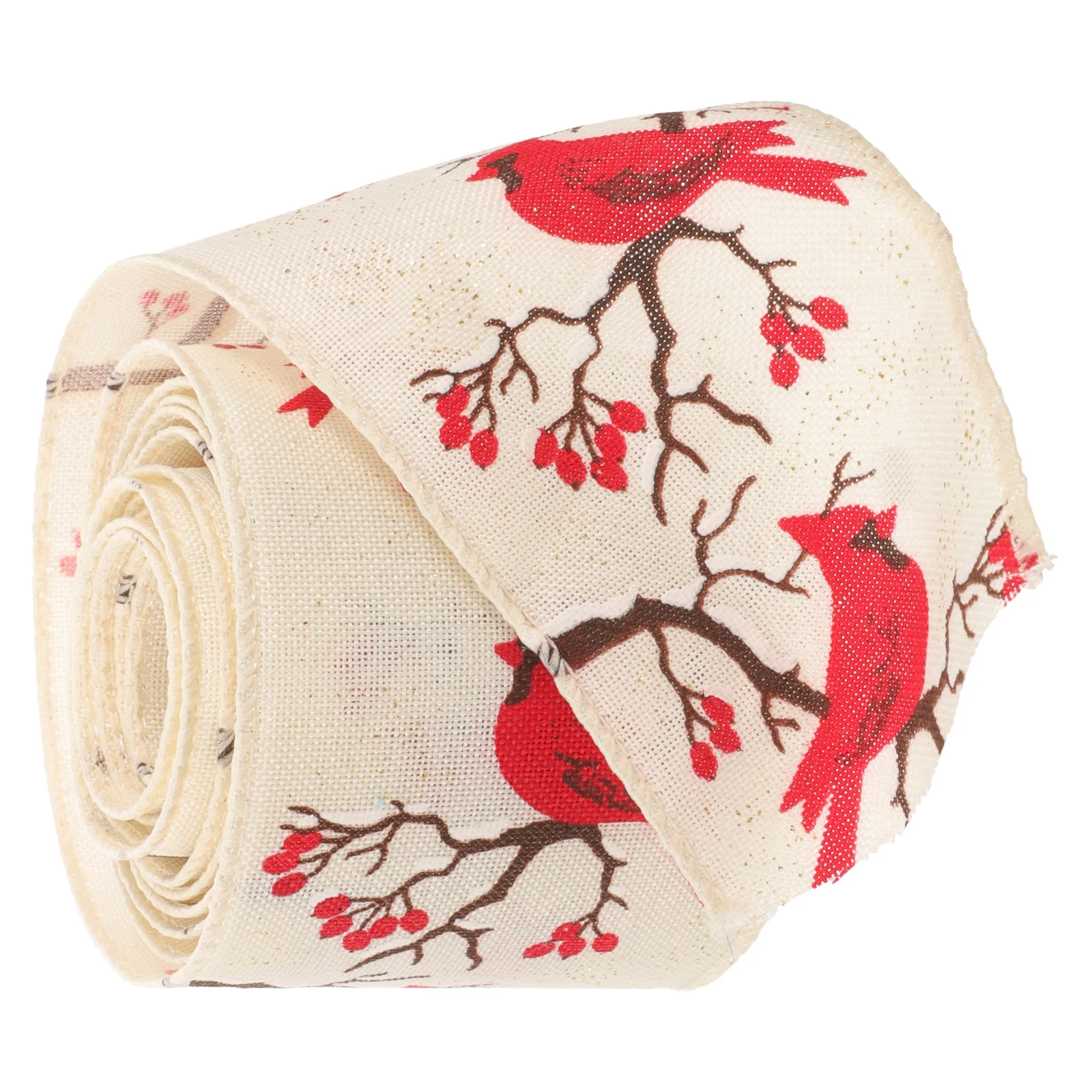 

Car Christmas Flower Bow Ribbons Wired for Gift Wrapping Decorative Tree Cloth Ornament