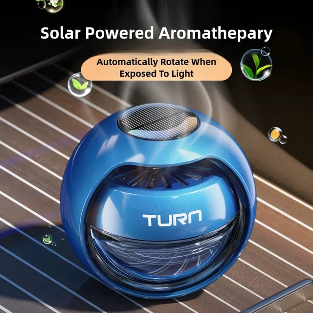Personalized Car Dashboard Fragrance Diffuser Solar Powered Scent Enhancer Stylish Car Decoration for Trendy Interiors 1