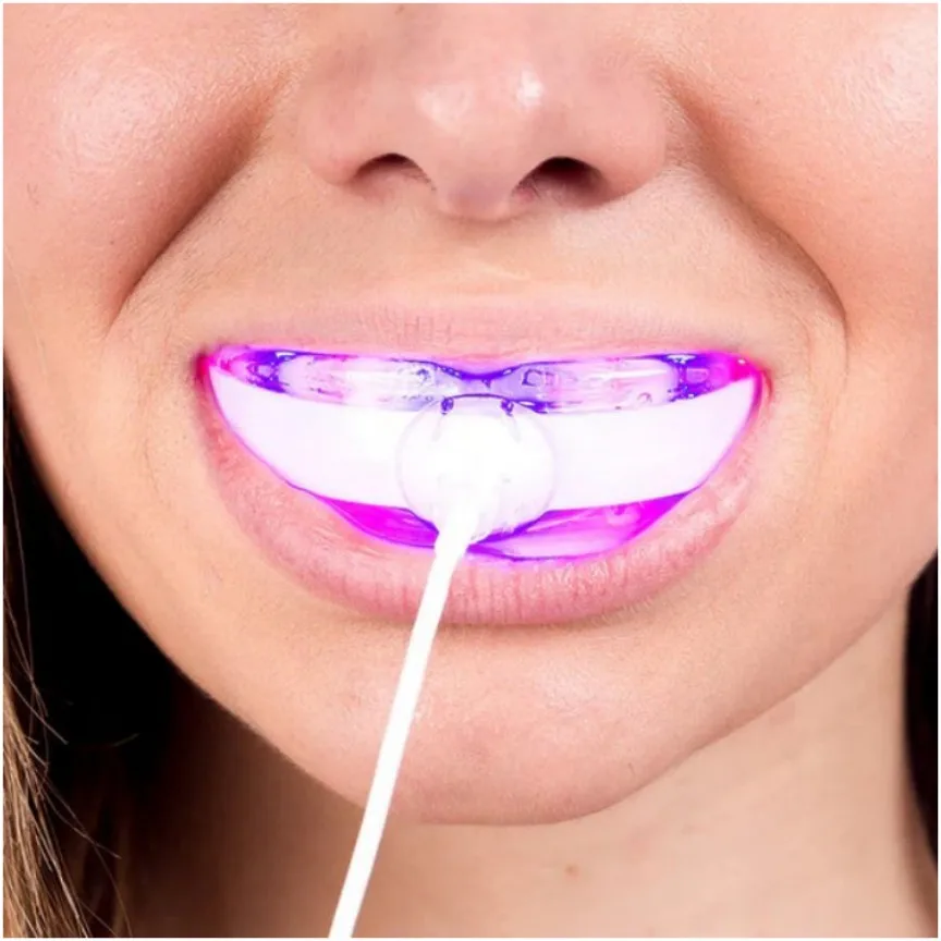 3In1 Teeth Whitening Lights Mobile USB Charging 450NM*8 Blue Light+660NM*8 Red Light Whitening Teeth Bleach Oral and Dental Care