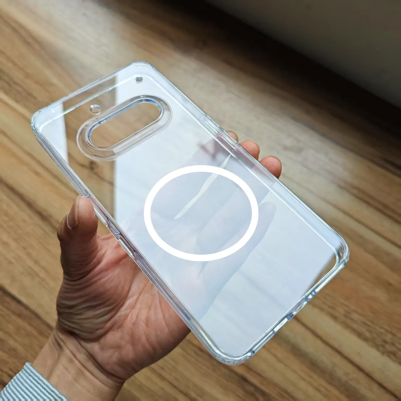 Magnetic Frosted Case with Soft Bumper and Hard Back Plate