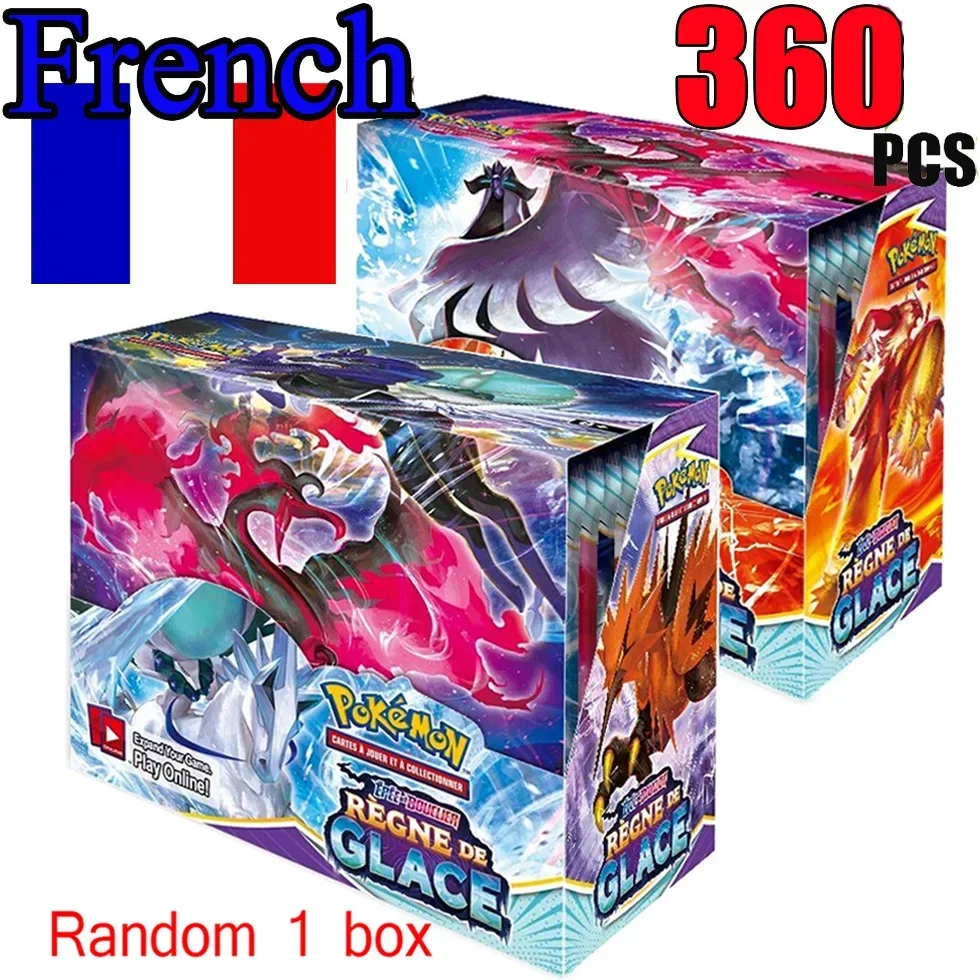 French Version Pokémon TCG: 360Pcs Scarlet & Violet Obsidian Flames Evolving Skies Booster Box Cards 36 Pack Box Gifts